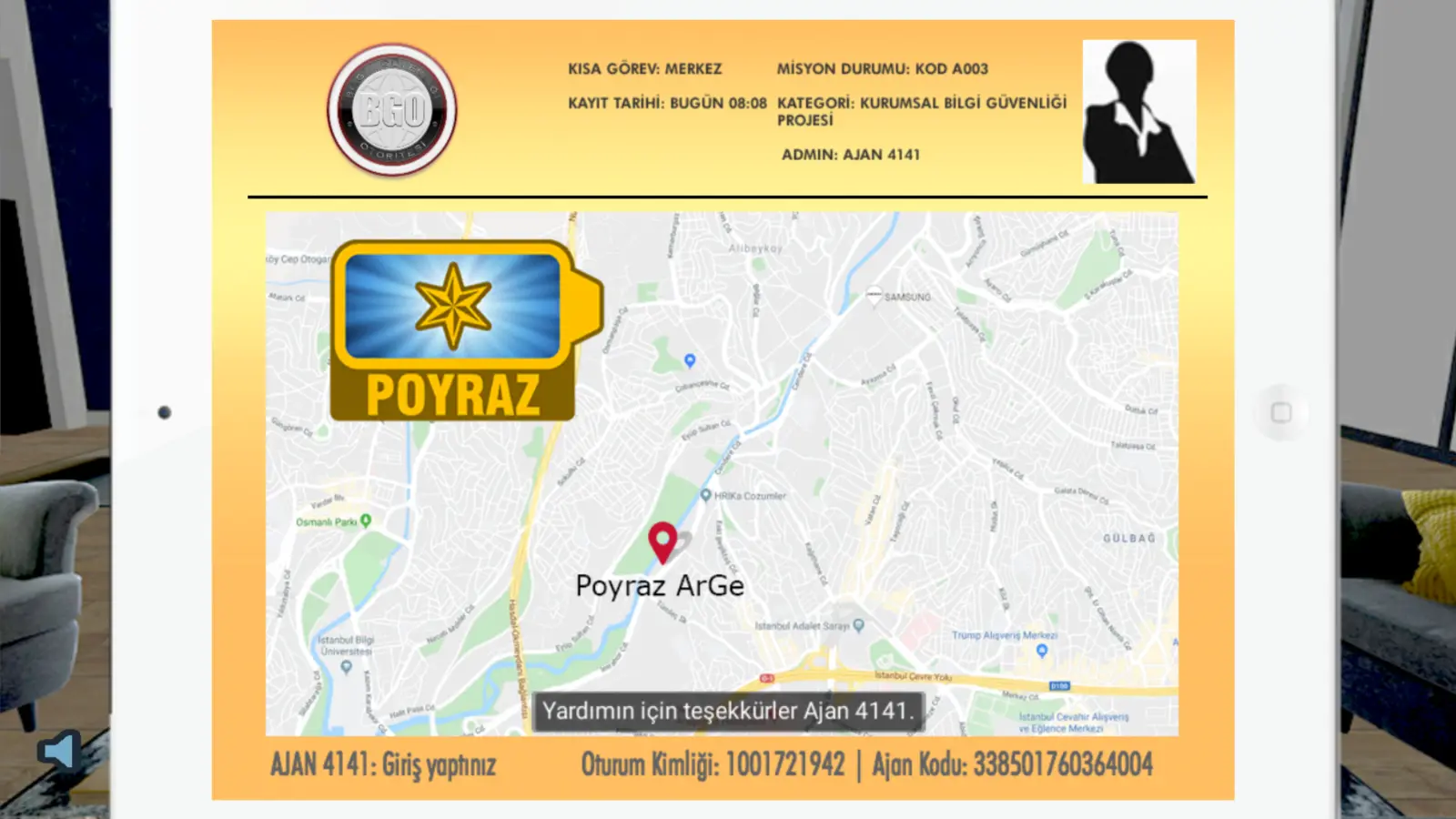Poyraz Ar-Ge görev konumu