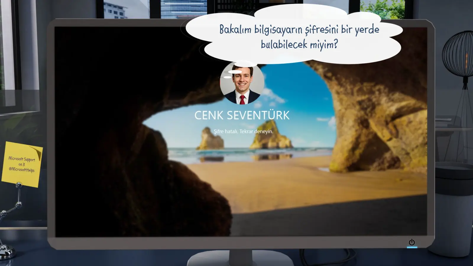 Parola güvenliğiyle ilgili oyun içi konuşma
